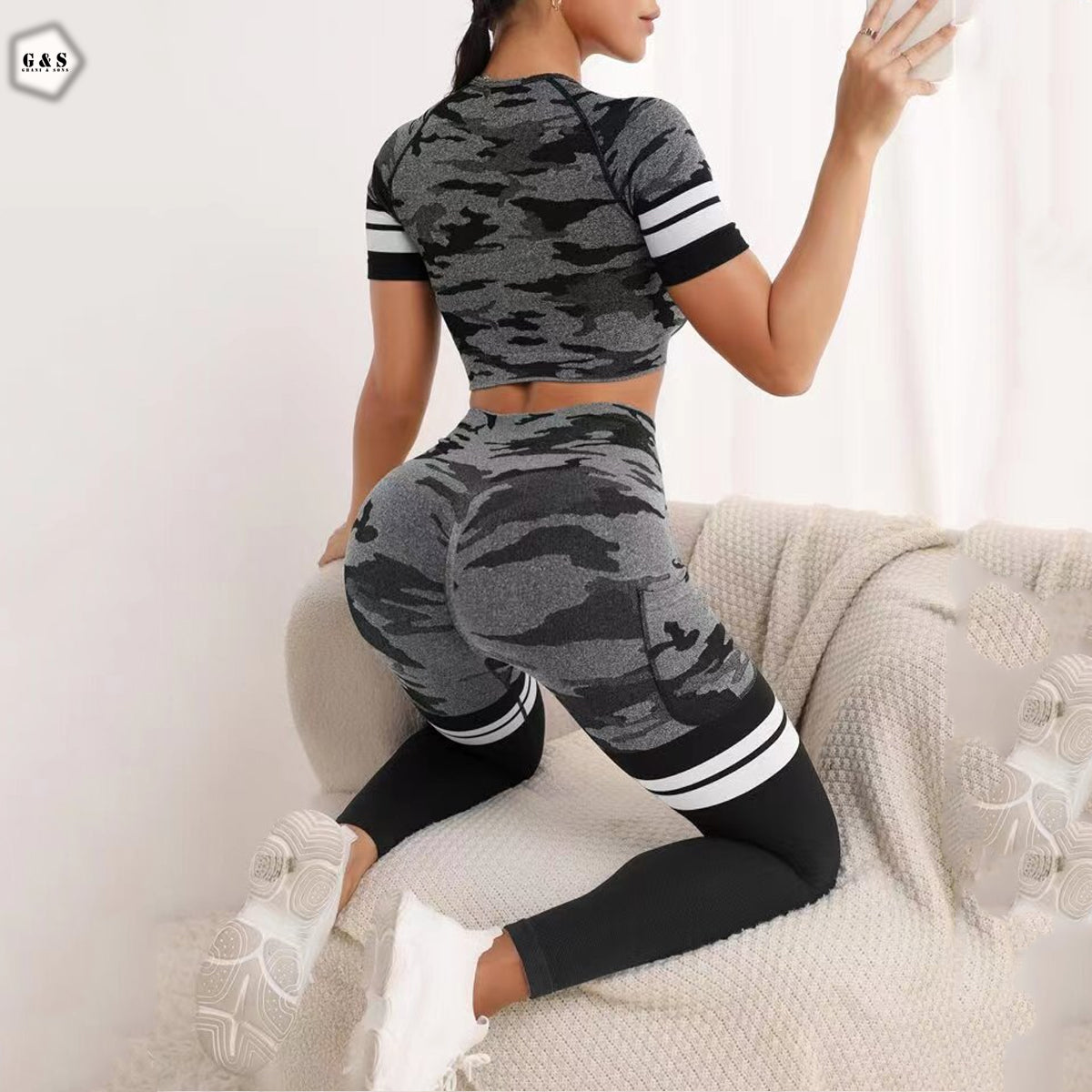 Ladies Imported Seamless High Waist Butt lifter Gym/Yoga Suit