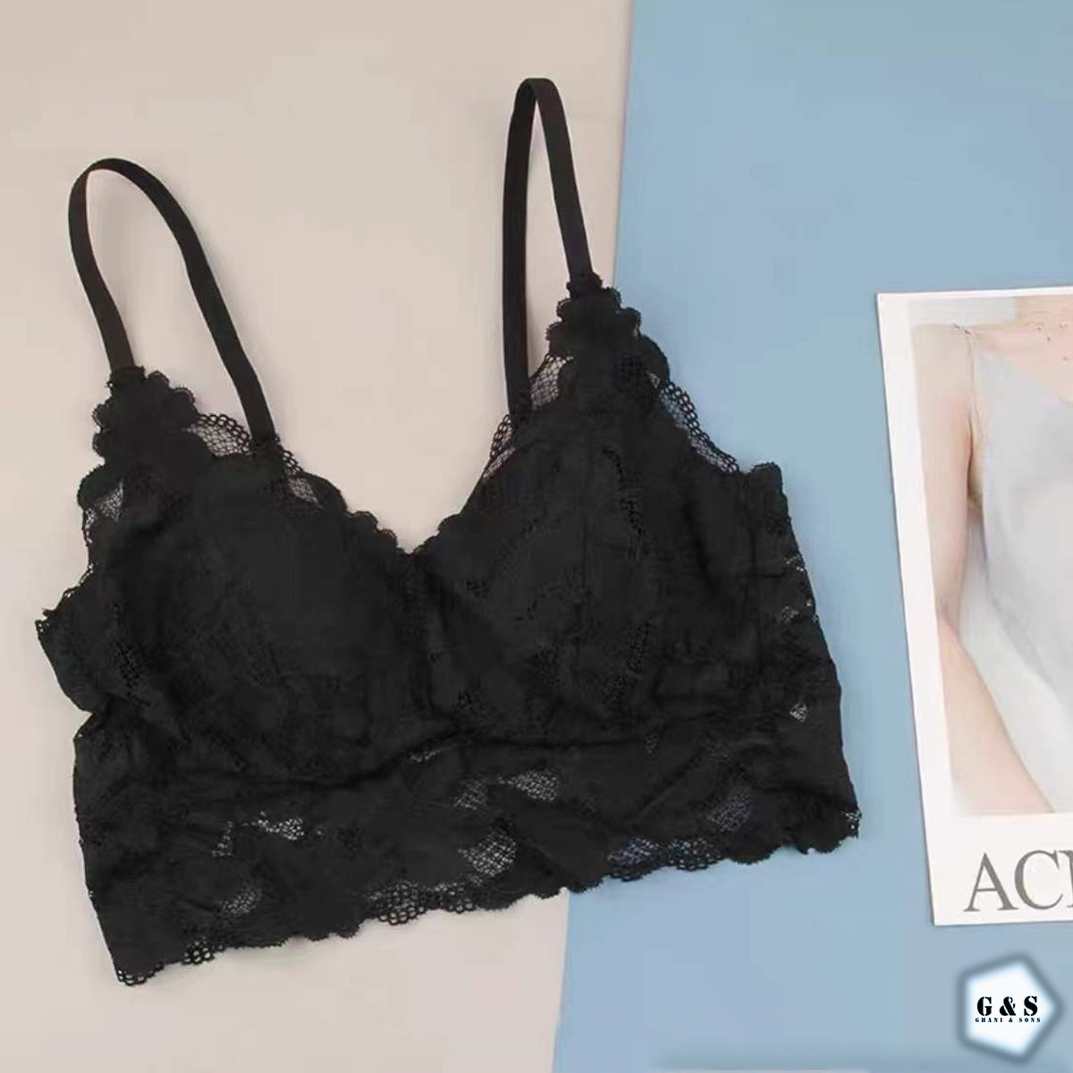 Pack Of 3 Summer Friendly Lace Bralette With Adjustable Shoulder Straps