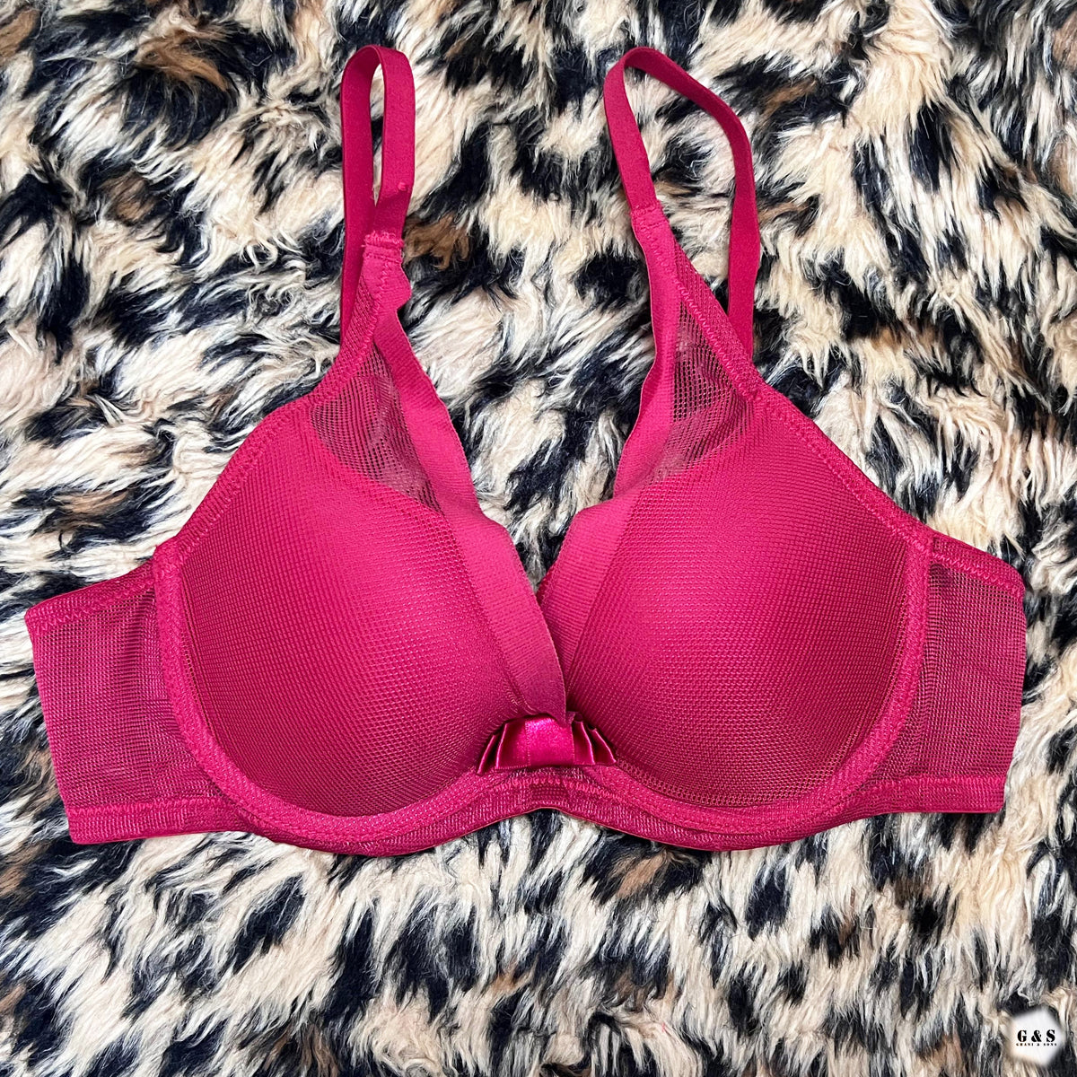 Pack Of 2 Mesh Net Design Wired Single Padded Pushup Bras