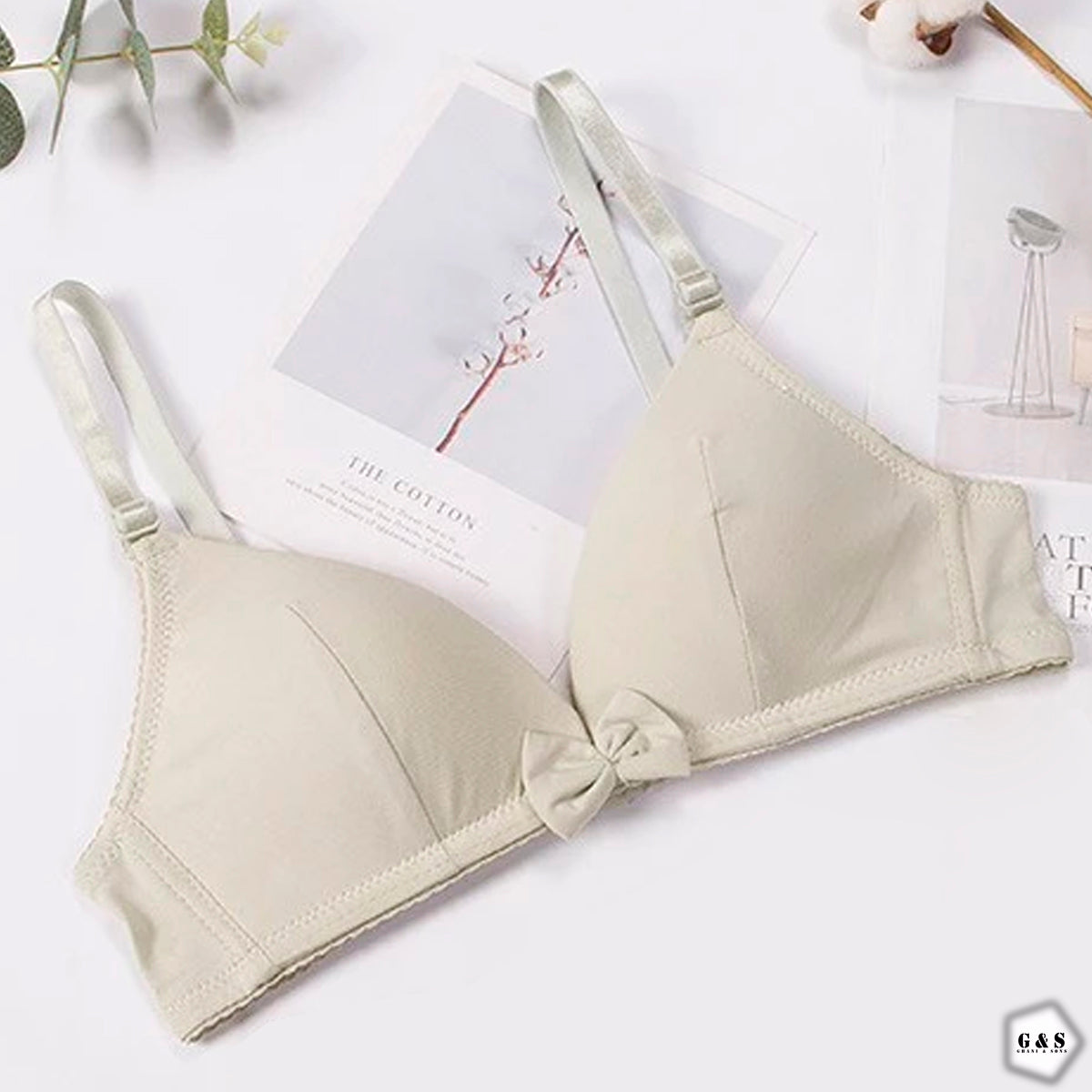 Ladies Imported Light Single Padded Pack Of 2 Pure Cotton Bras