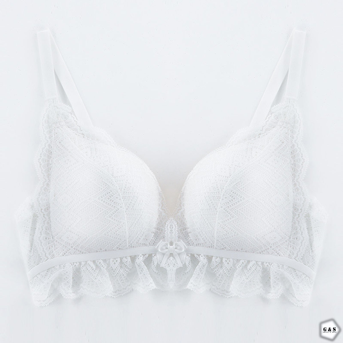Single Padded Pack Of 2 Non Wired Lace Pushup Bras