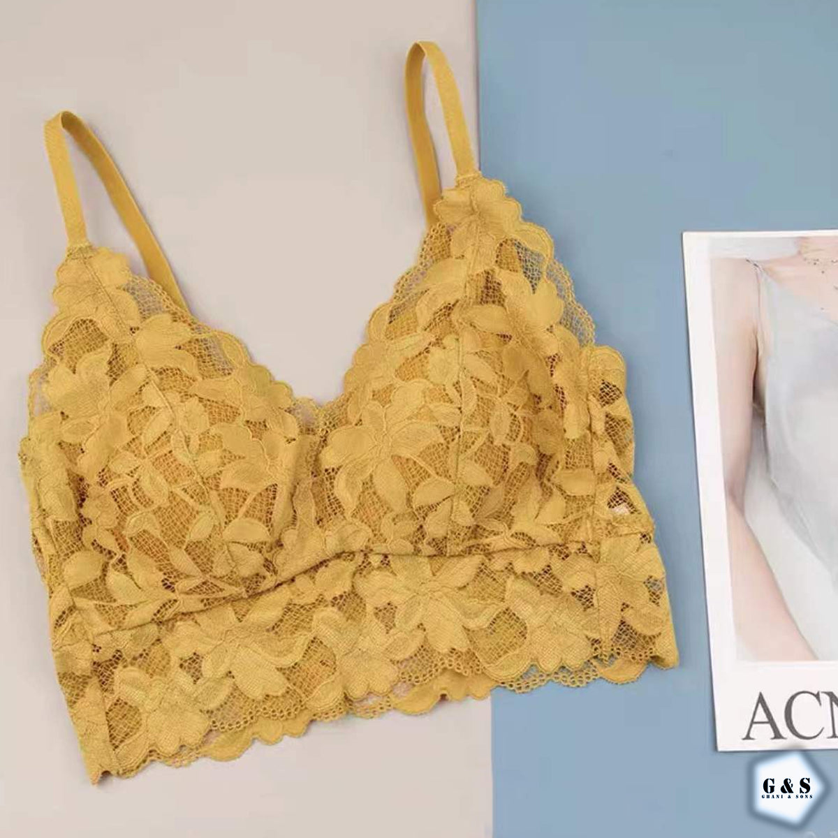 Pack Of 3 Summer Friendly Lace Bralette With Adjustable Shoulder Straps
