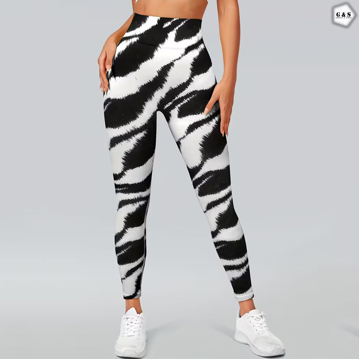 High Quality Zebra Printed Design Seamless Butt Lifter Gym/Yoga Legging
