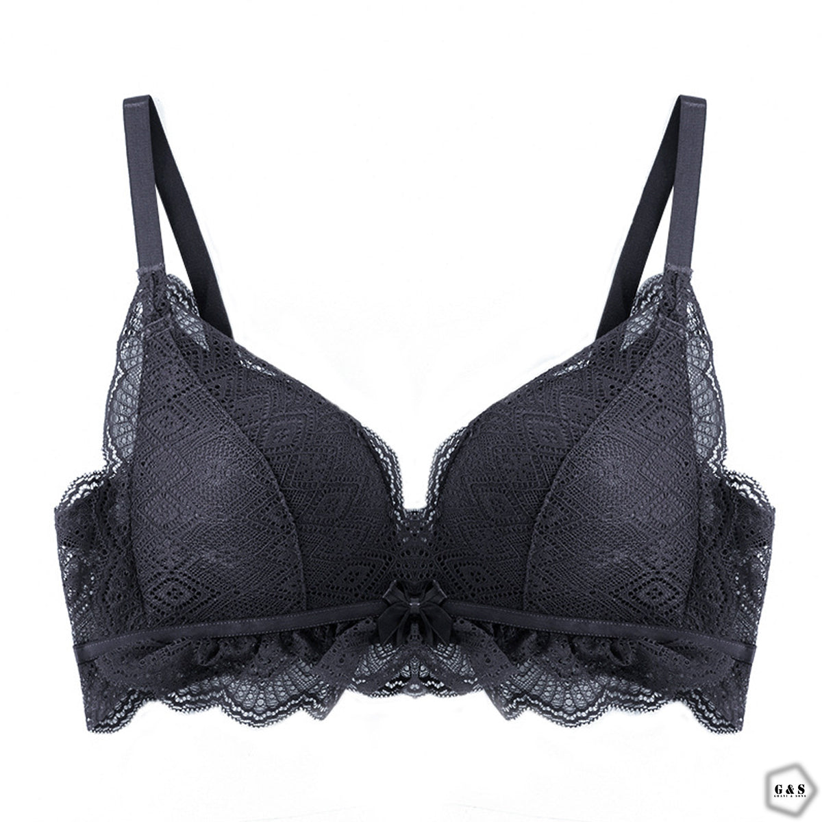 Single Padded Pack Of 2 Non Wired Lace Pushup Bras