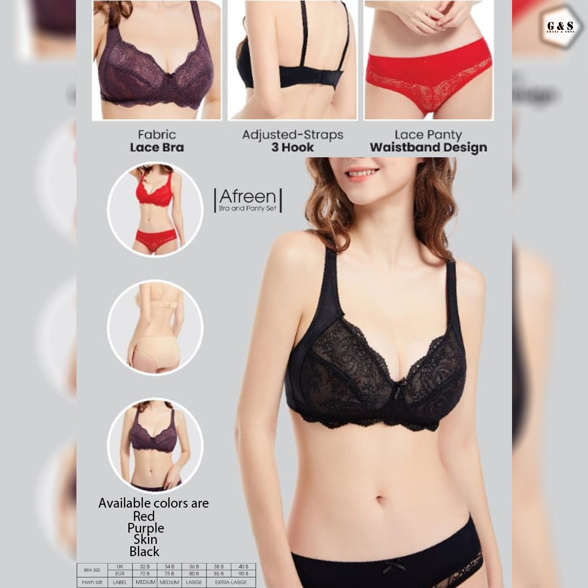 High Quality Non-Padded Bridal Lace Sets