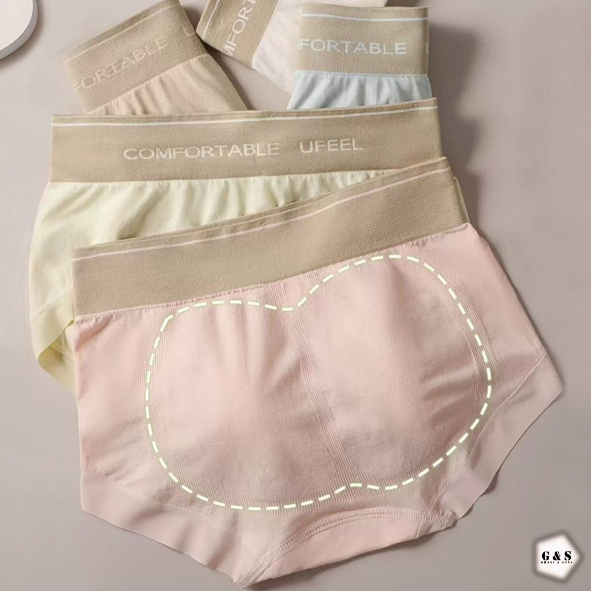Pack Of 5 High Waist Blended Panties