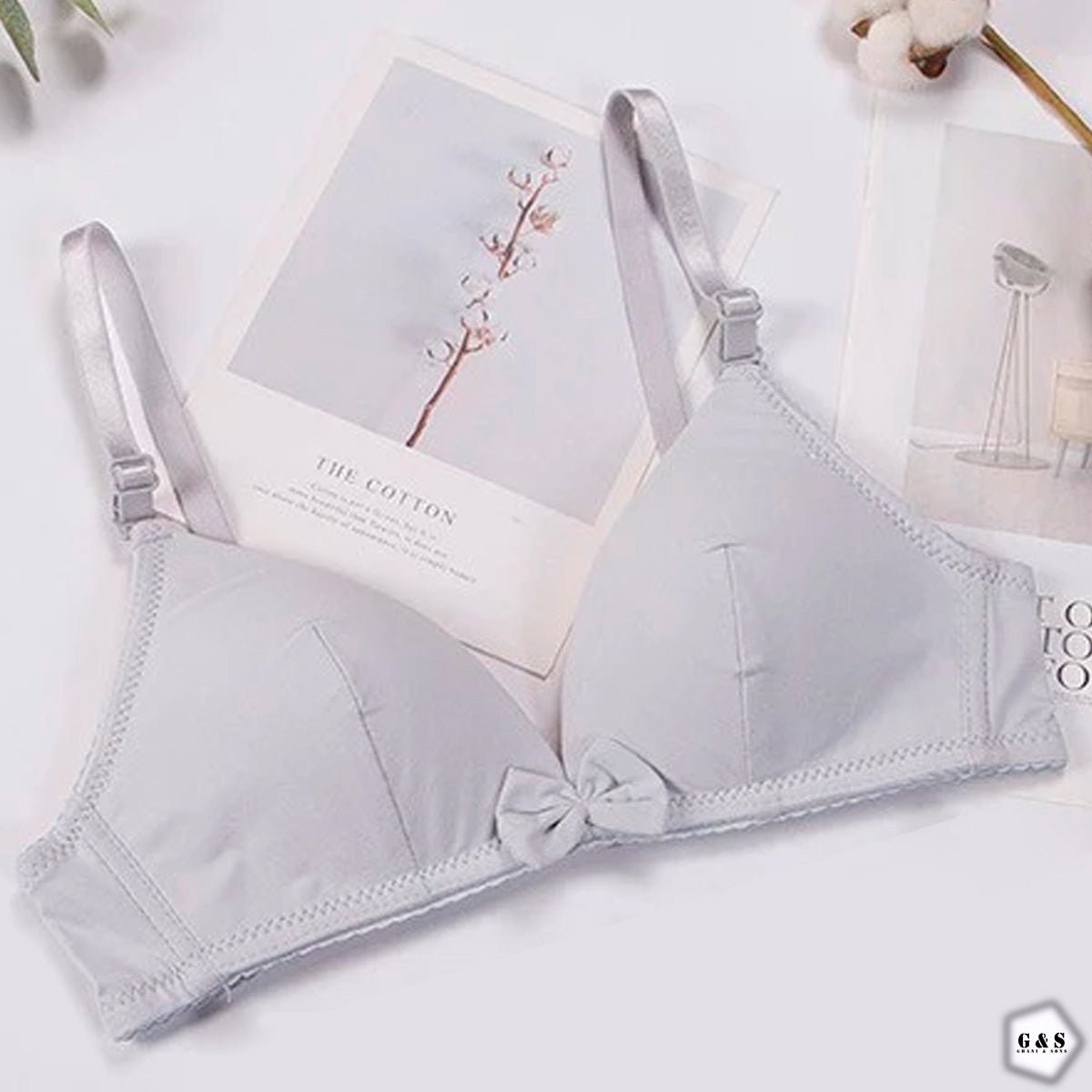 Ladies Imported Light Single Padded Pack Of 2 Pure Cotton Bras