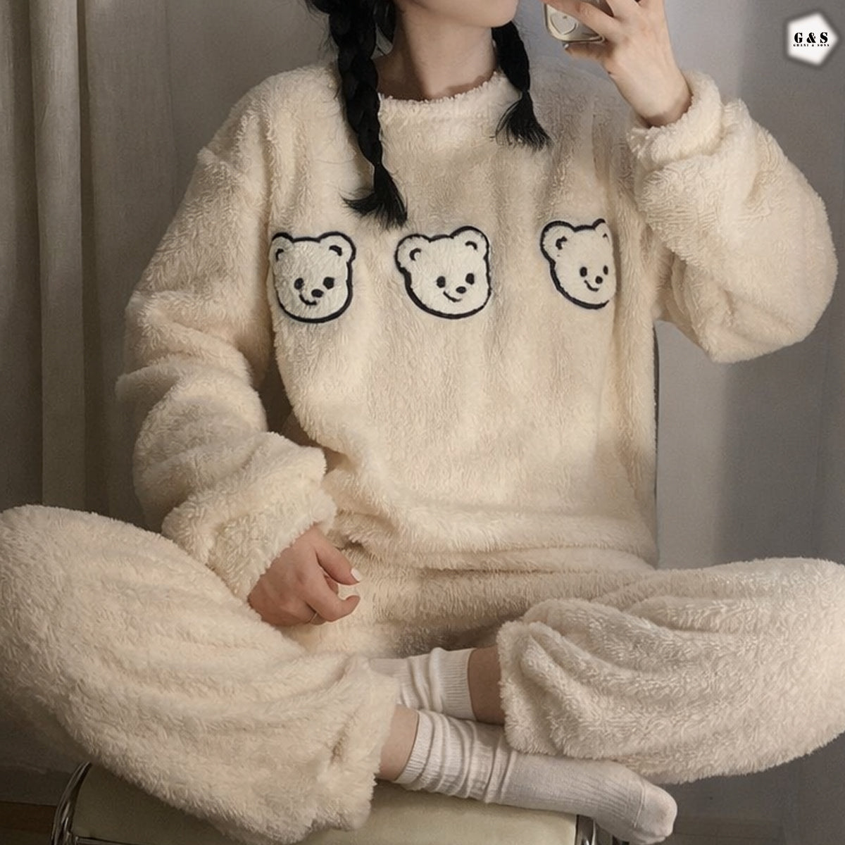 Ladies Imported Winter Flannel Suit