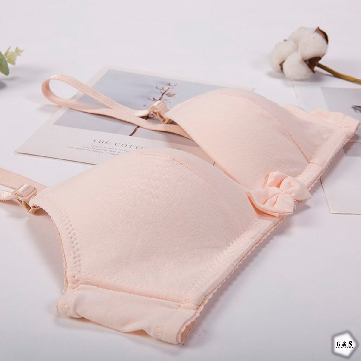 Ladies Imported Light Single Padded Pack Of 2 Pure Cotton Bras