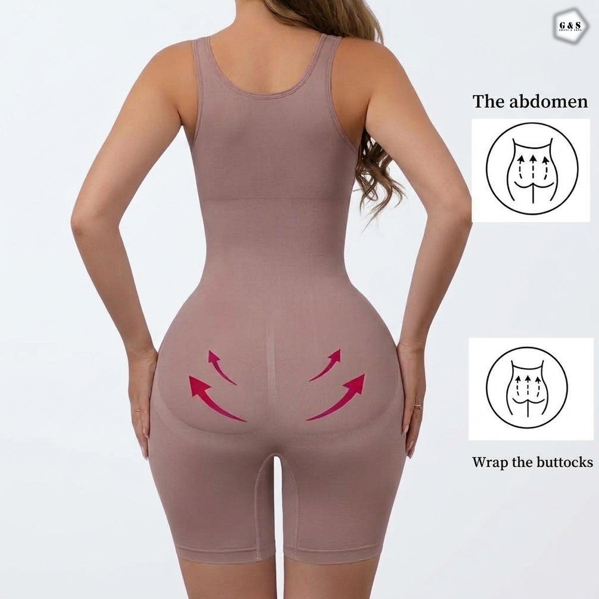 High Quality Front Open Full Body Shaper With Corset Belt