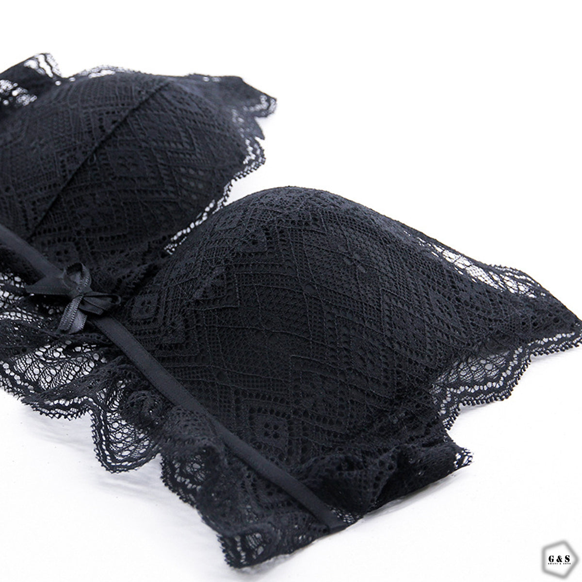 Single Padded Pack Of 2 Non Wired Lace Pushup Bras