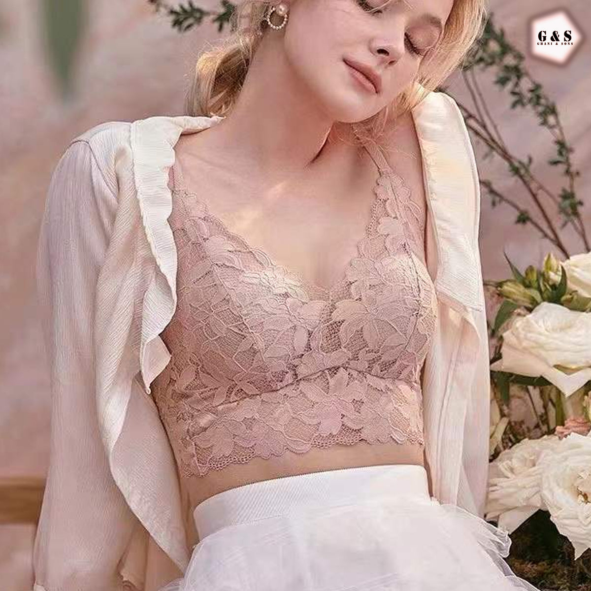 Pack Of 3 Summer Friendly Lace Bralette With Adjustable Shoulder Straps