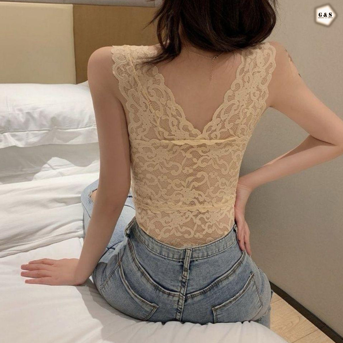 Pack Of 3 Lace Padded Camisoles