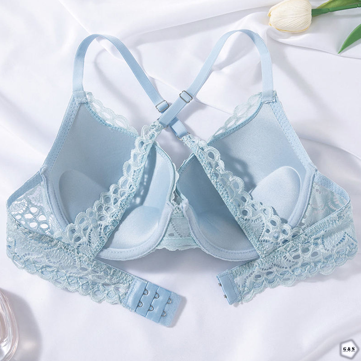 Beautifull Lace Deisgn Pack Of 3 Imported Double Padded Pushup Wired Bras