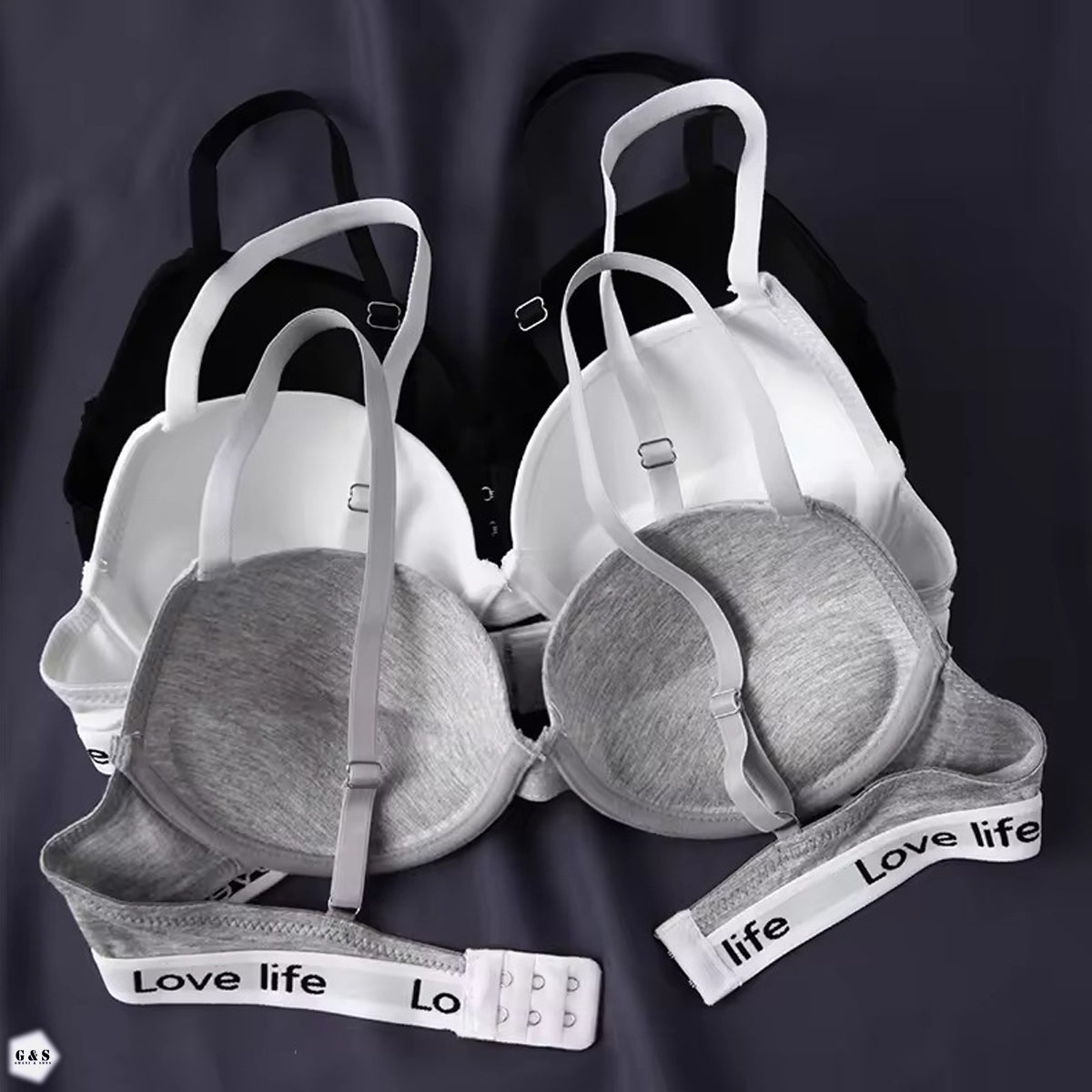 Cotton Pack Of 3 Pushup Wired Bras