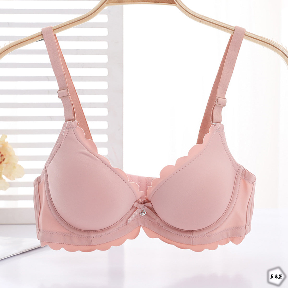 Pack Of 3 Double Padded Frill Design Wired Pushup Bras
