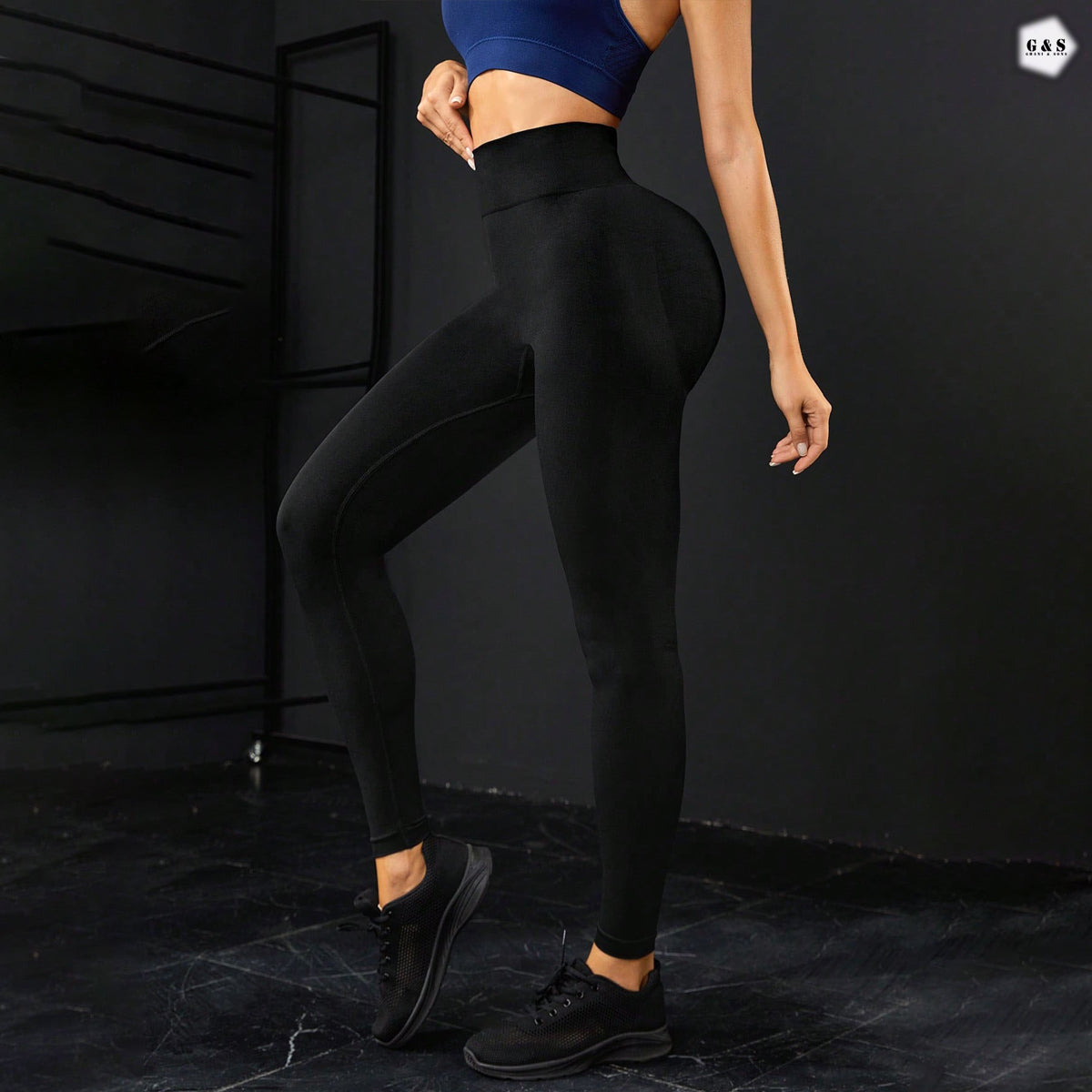 High Quality Black Seamless Butt Lifter Gym/Yoga Legging