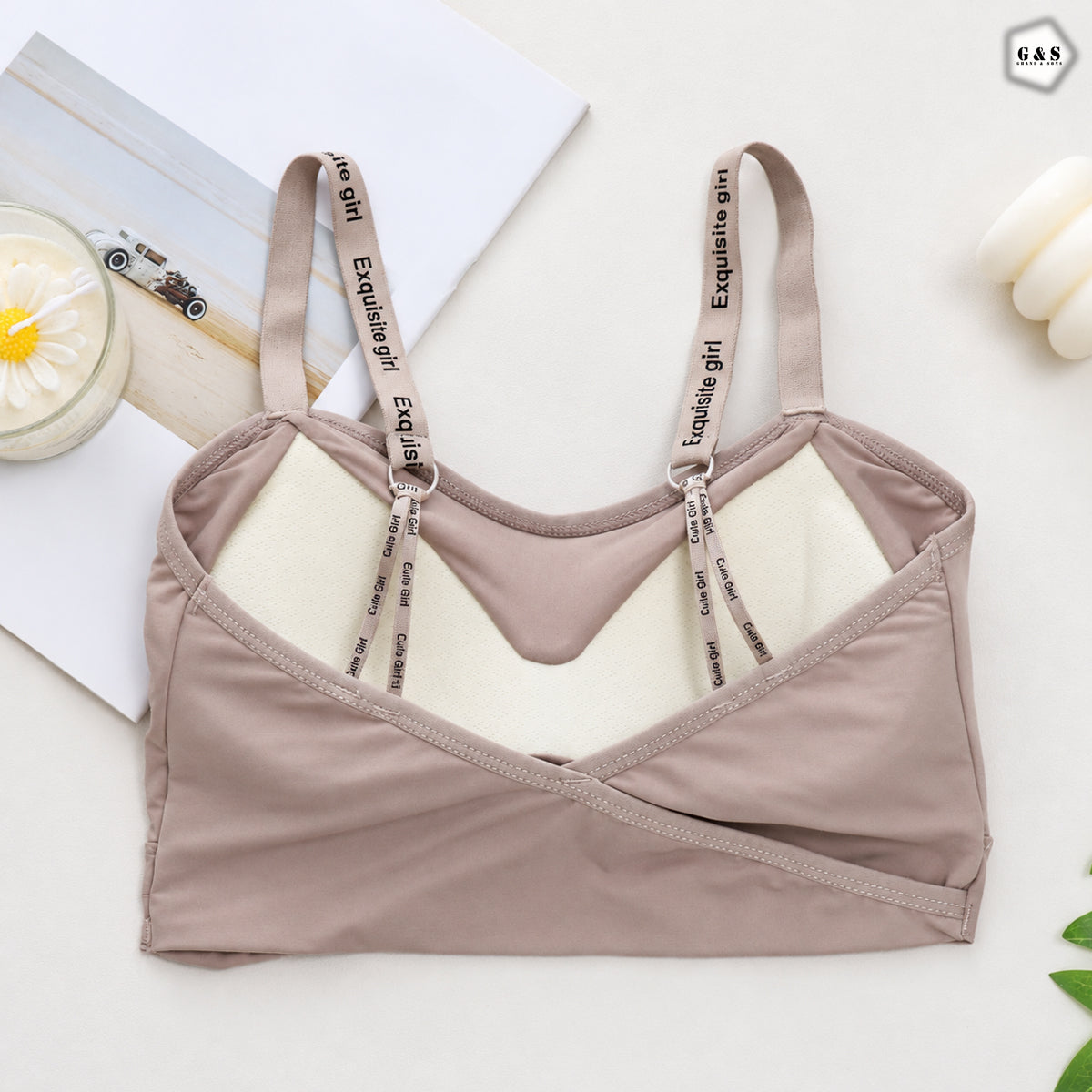 Pack Of 3 Ice-Silk Padded Sports/Casual Bralette