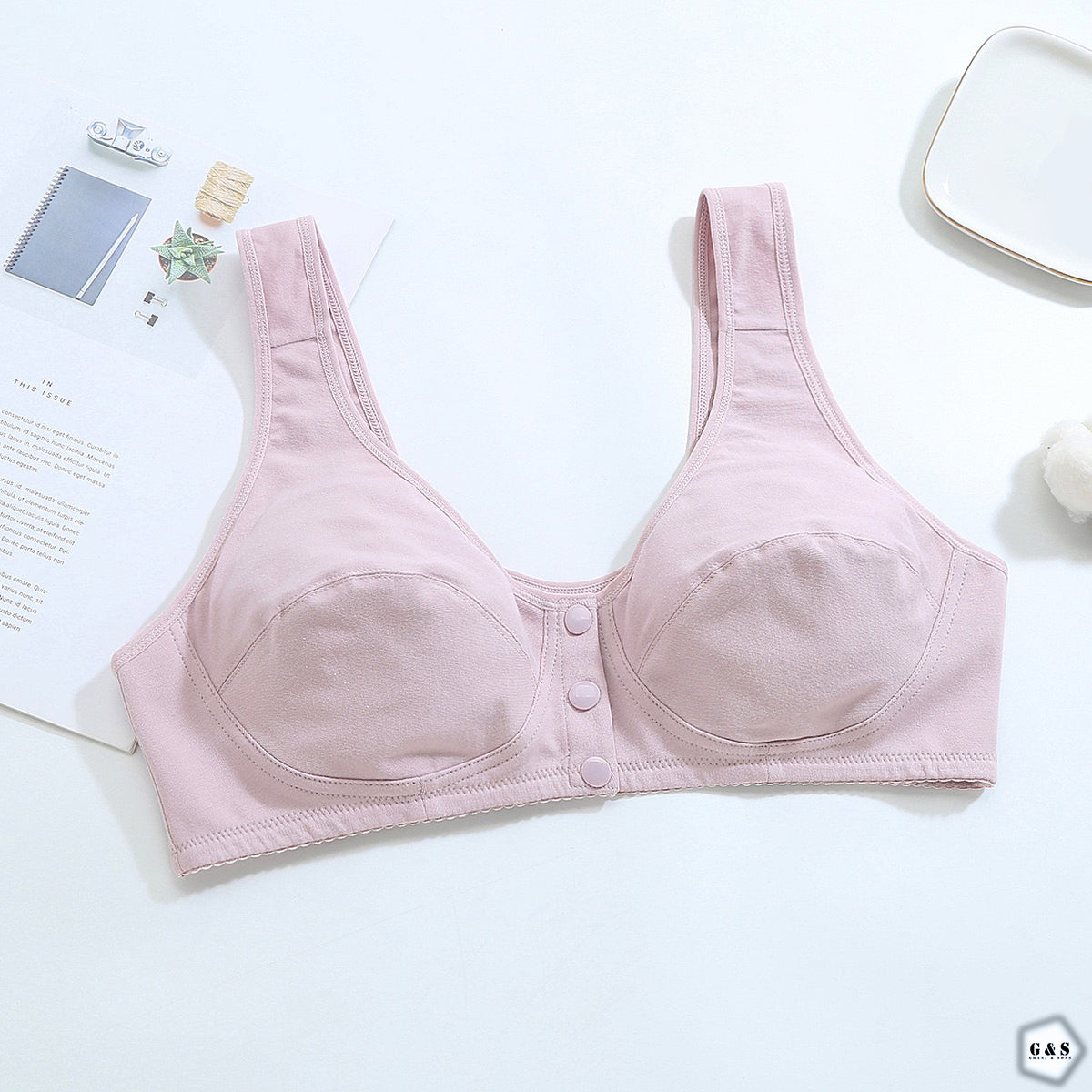 Non-Padded Front Open Pack Of 2 Bras