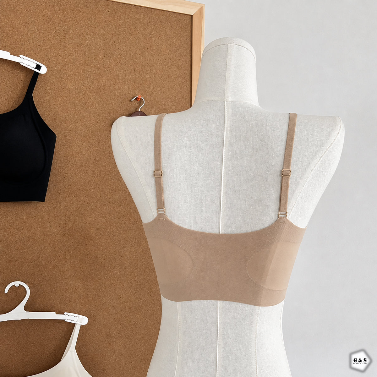 Pack Of 3 Premium Quality Seamless Adjustable Straps Padded Bralette