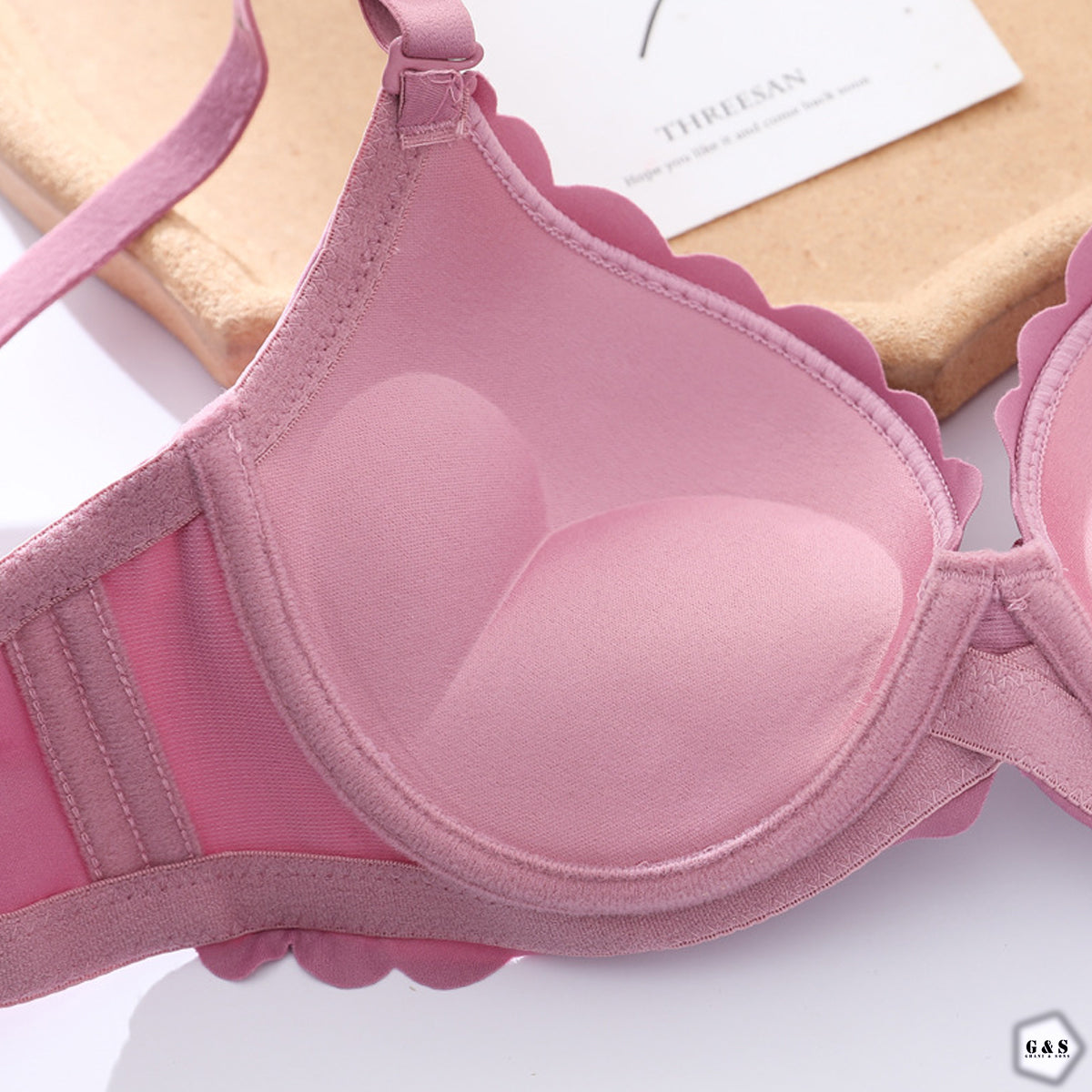 Pack Of 3 Double Padded Frill Design Wired Pushup Bras