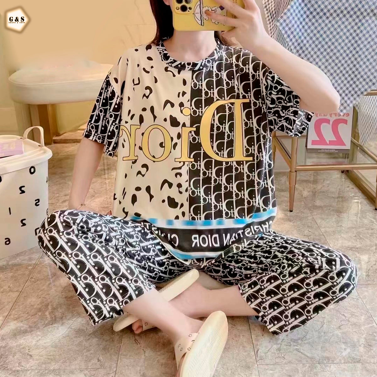 Ladies Imported 2 Piece Pajama Suit