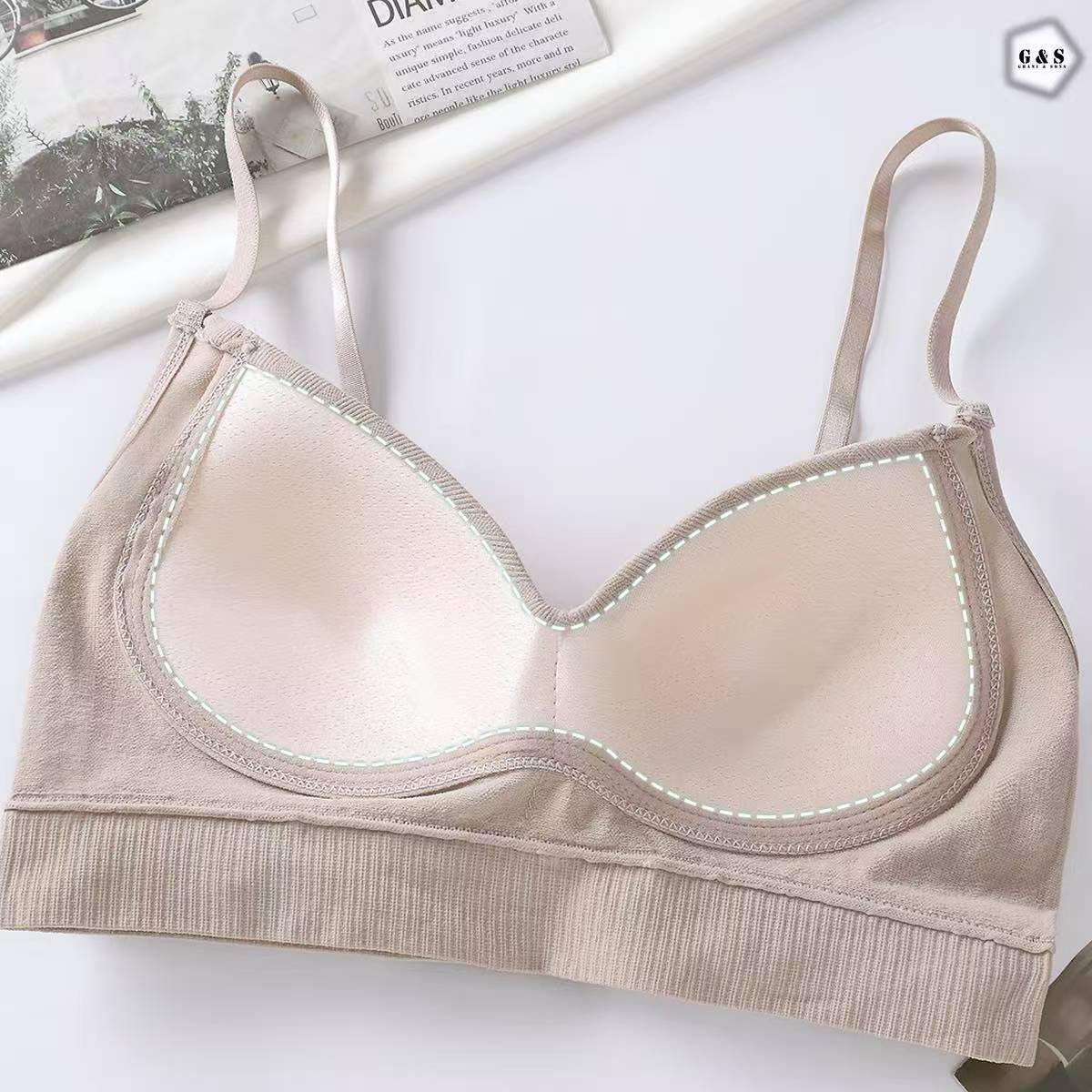 Ladies Imported Pack Of 3 Adjustable Straps Padded Bralette