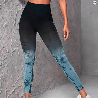 High Waist Seamless Double Shaded Design Butt Lifter Gym/Yoga Legging