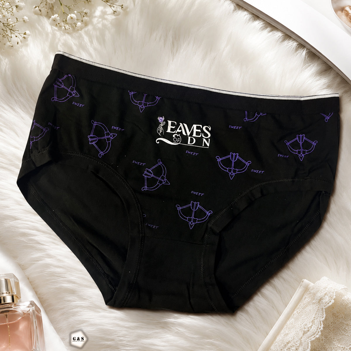Pack Of 5 New Soft Cotton Jersey Panties With Elastic Waist Band