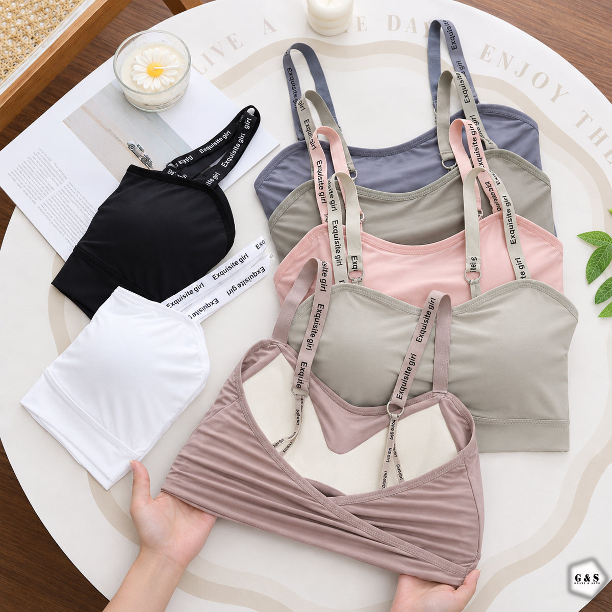 Pack Of 3 Ice-Silk Padded Sports/Casual Bralette