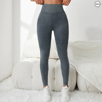 Premium Quality Wash Grey Color Pocket Design Gym/Yoga Legging