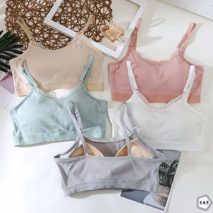 Girls Imported Pack Of 3 Pushup T-Shirt Bralette