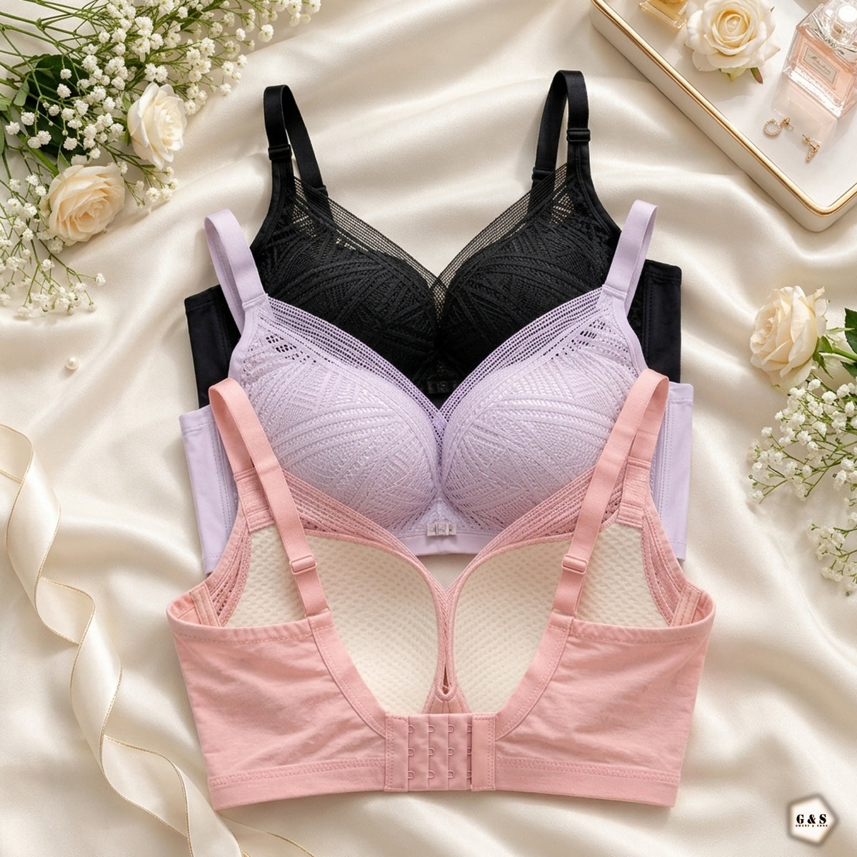 Pack Of 2 High Quality Non-Wired Single Padded Pushup Bras