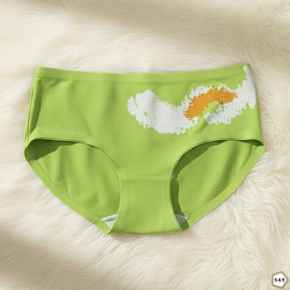 Girls Imported Pack Of 5 Back Printed Design High Quality Seamless Panties