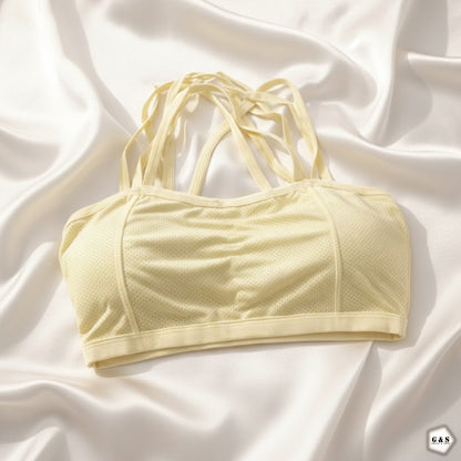 Pack Of 3 Cross Mesh Design Sports/Casual Bralette