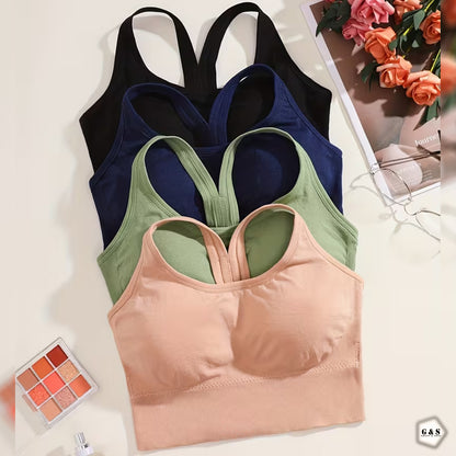 Pack Of 3 Back Hook Design Sports Bras