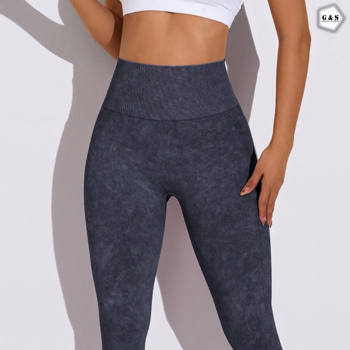High Waist Seamless Charcoal Black Butt Lifter Gym/Yoga Legging