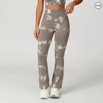 Premium Quality Seamless Printed Flared Gym/Yoga Legging