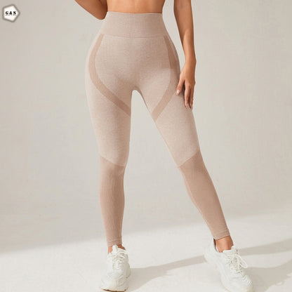 Ladies Imported Khaki Color Seamless Gym/Yoga Legging