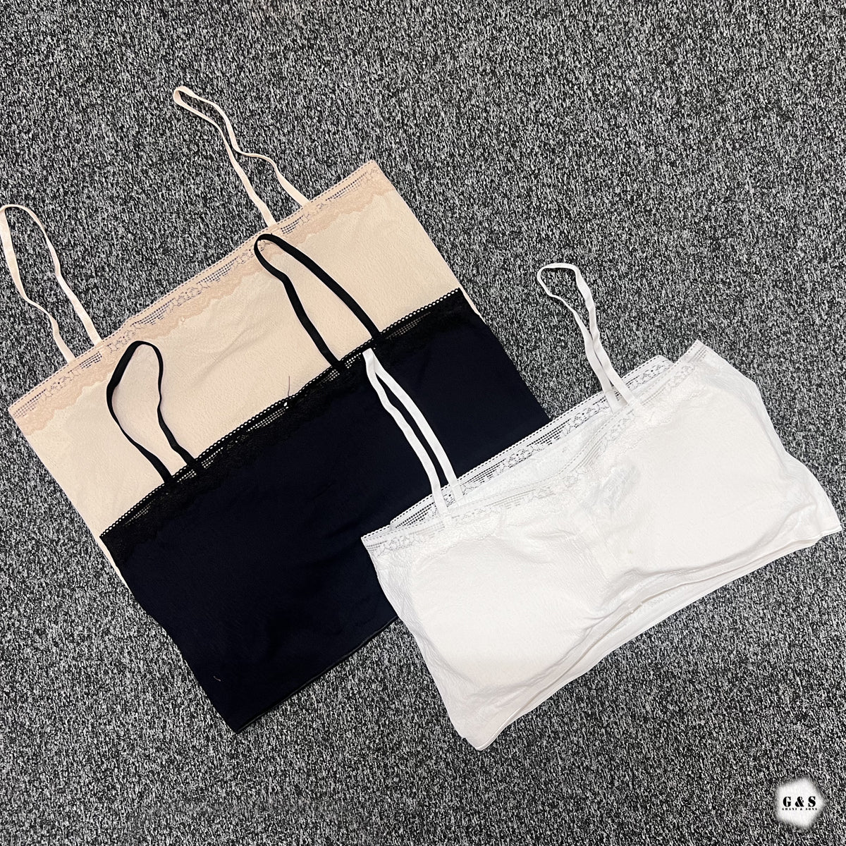 Tube Top Style Pack Of 3 Soft Padded Bralette