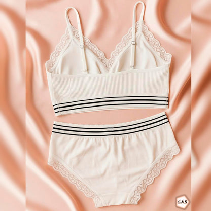 Ladies Imported High Quality Non-Padded Bralette Set