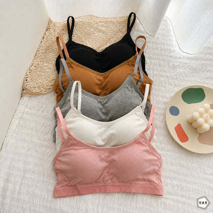 Pack Of 3 Light Weight Hosiery Cotton Three Hook Design Bralette