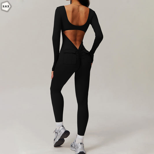 High Quality Bra Attached Back Design With Butt Lifter Gym/Yoga Set