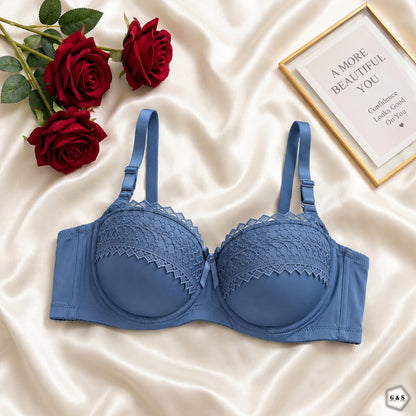 Pack Of 3 Full Cup Rounded Shape Light Padded Wired Bras