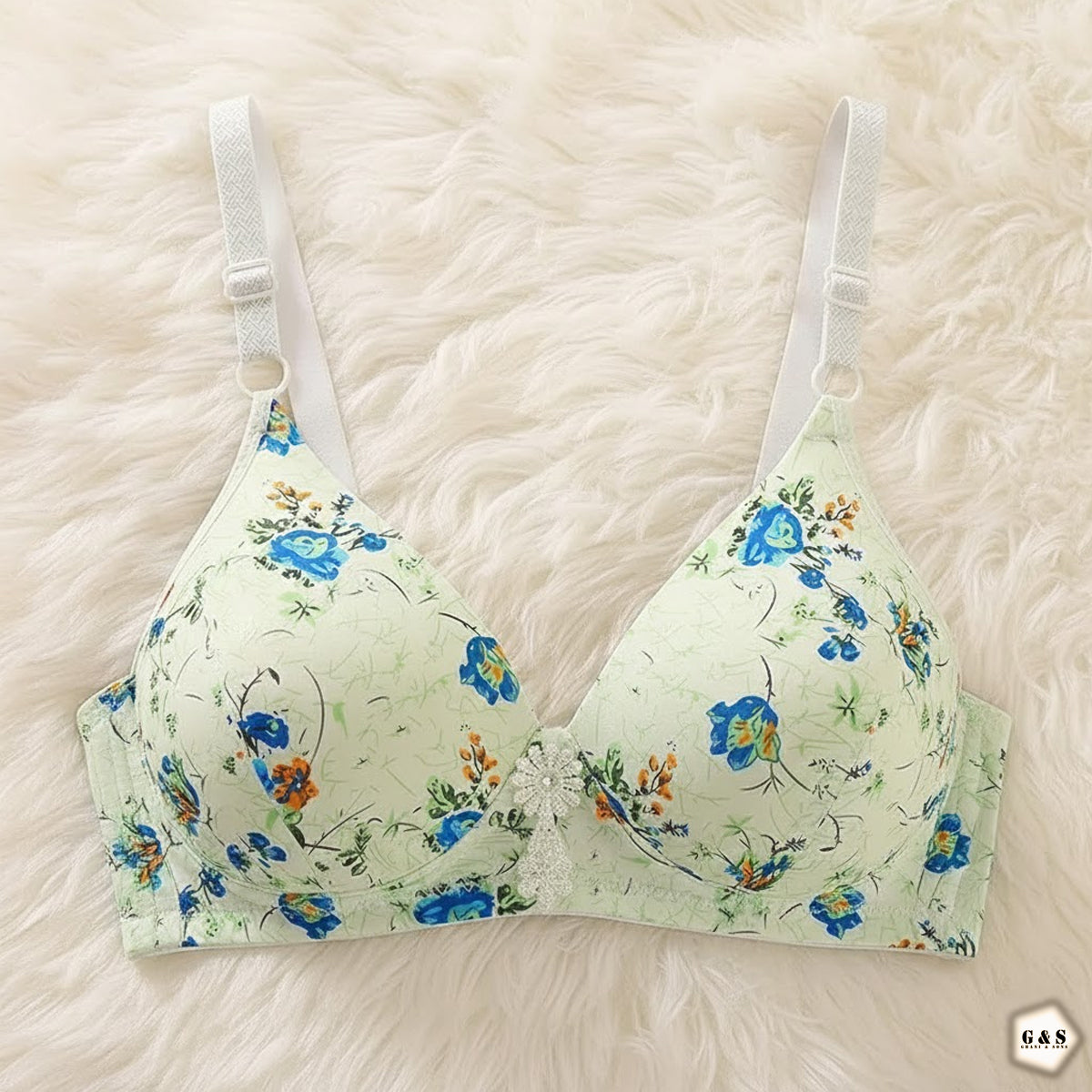 Pack Of 2 Printed Non Wired Bras