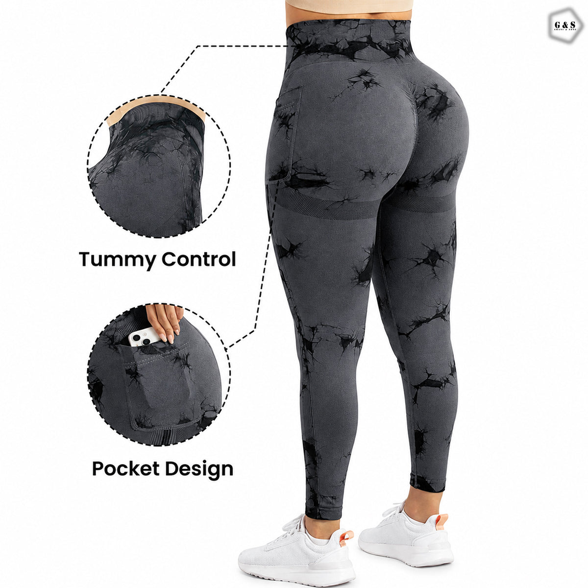 Printed High Quality Pocket Design Seamless Butt lifter Gym/Yoga Legging