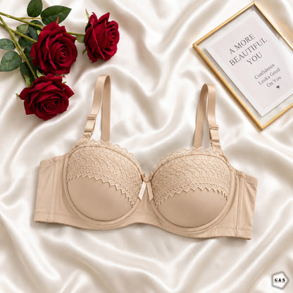 Pack Of 3 Full Cup Rounded Shape Light Padded Wired Bras
