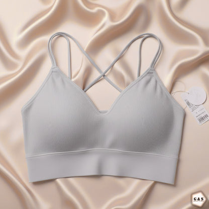 New Design Pack Of 3 Fix Pads Back Cross Casual/Sports Bralette