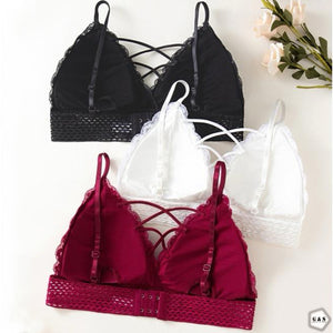 New Design Non-Wired Pack Of 3 Lace Bra/Bralette