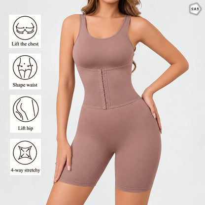 High Quality Front Open Full Body Shaper With Corset Belt